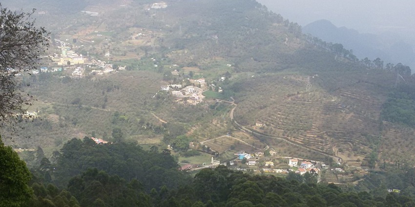 A scenic view of Kodaikanal, a popular hill station near national parks in Tamil Nadu.