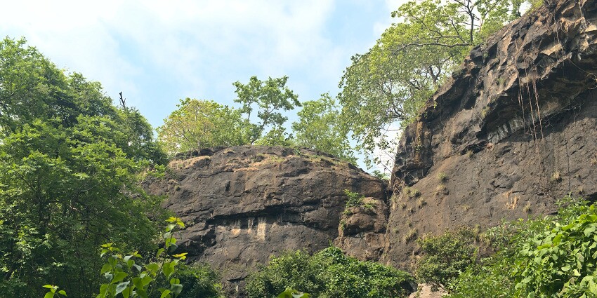 A picture of the ancient Kondana Caves, one of the best places to visit near Karjat.