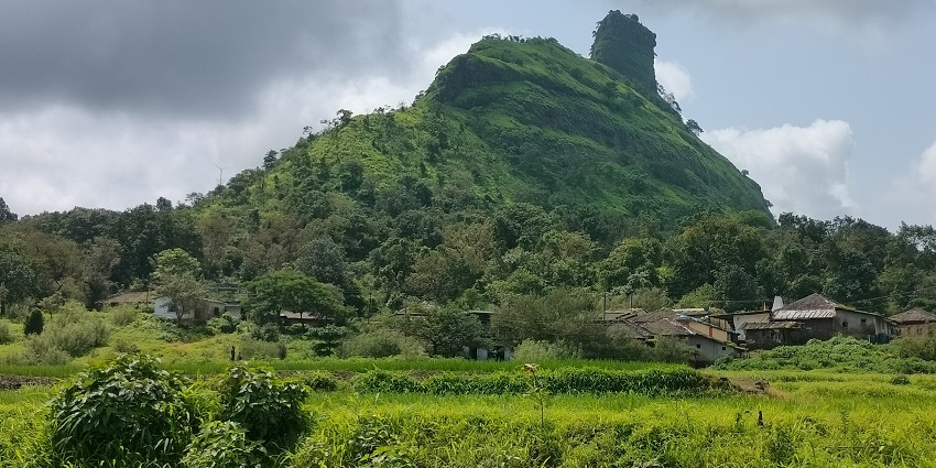 An image of Kothaligad Fort, a famous place near Irshalgad Fort in the Raigad district.