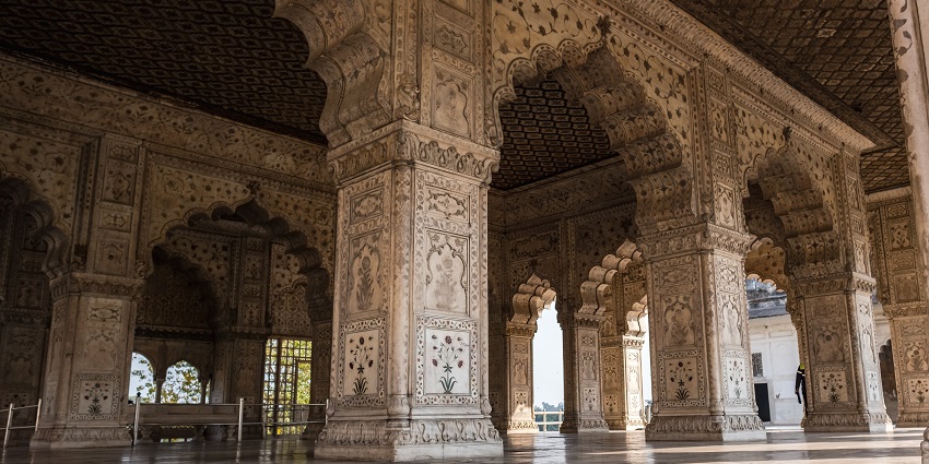 Stunning pillars at Kottaiyur Kali Temple.