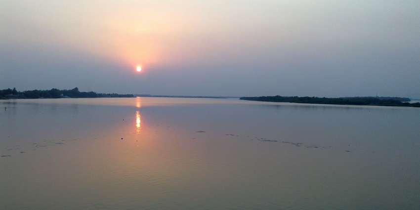 Krishna River's serene waters, scenic landscapes, and cultural significance