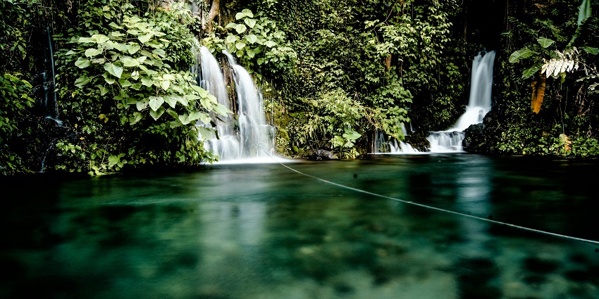Serene Kumbakkarai Waterfalls in Thanjavur located in a lush green beauty