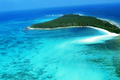 A glimpse of Lakshadweep which is a diving spot in India, featuring stunning coral reefs.