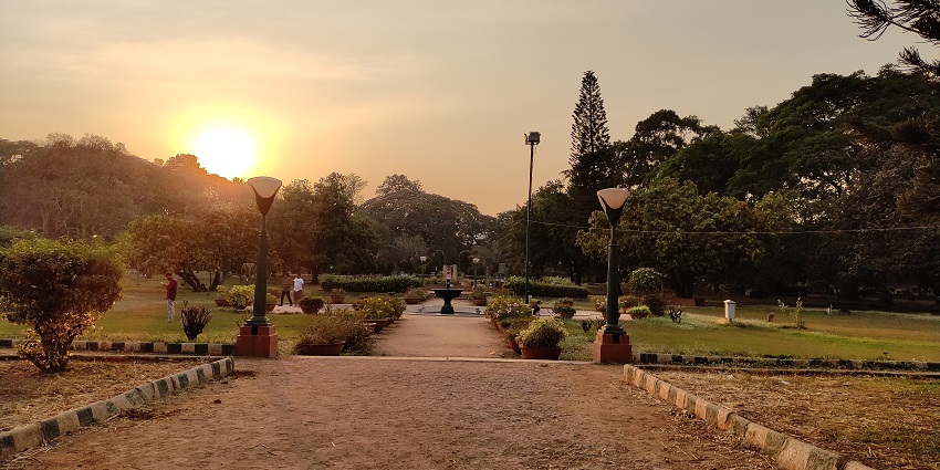 Beautiful garden in Bangalore.