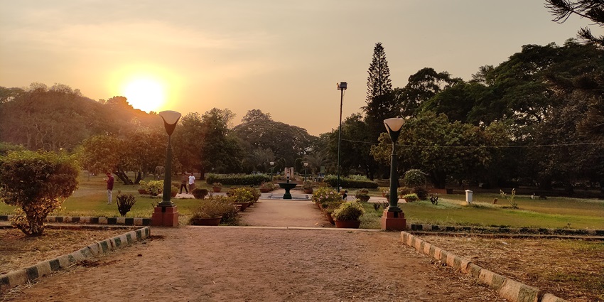 A calm afternoon in Lalbagh Garden, one of the places to visit near Marathahalli, Bangalore.