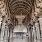 An image showcasing the beautiful and astonishing architecture of the Lenyadri Caves