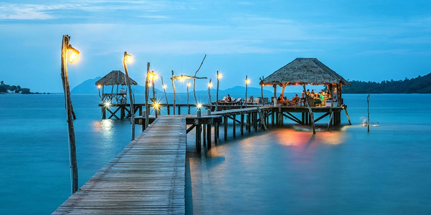 An image of Lovina Beach’s location on the northern coast of Bali