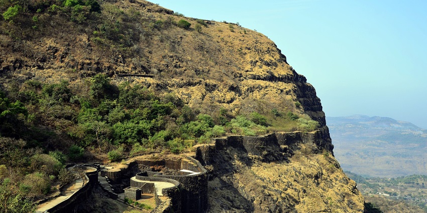Vardhangad Fort offers stunning views amidst the dense greenery.