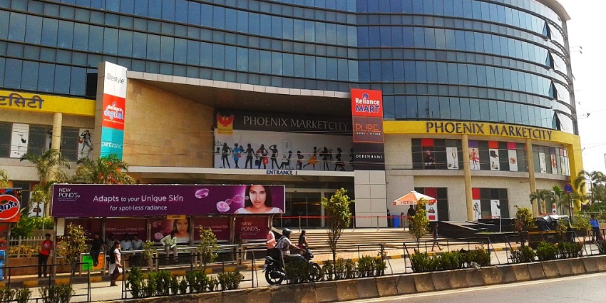 A scenic shot of Phoenix Market City one of the largest shopping malls in India.