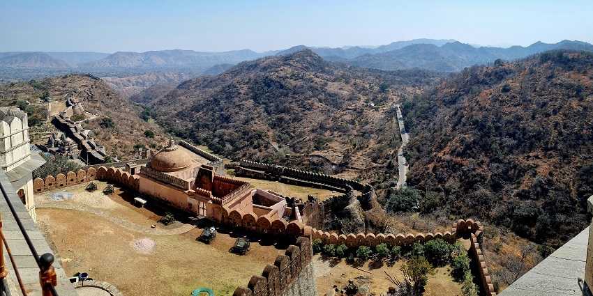 A quaint landscape justifying the serene location of Kille Dharur Fort, Maharashtra.