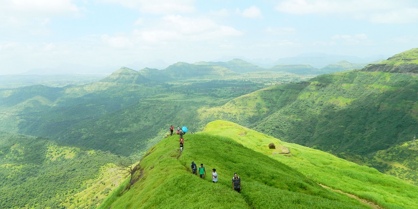 Rohideshwar Fort, at 3,500 feet, offers scenic Sahyadri views and is a popular trek near Pune.