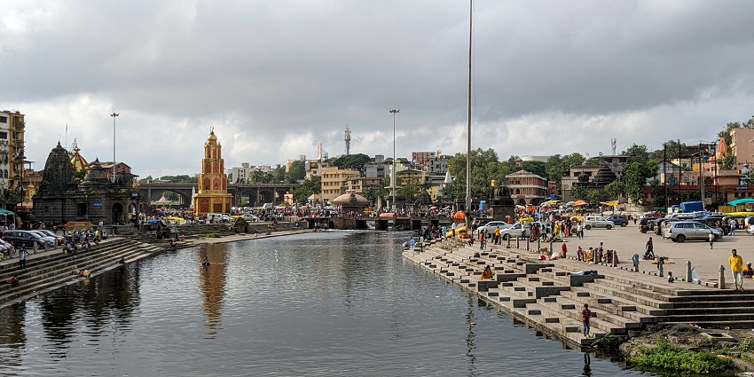 View of Ganga Ghat - Nightlife in Nashik offers a blend of scenic beauty and entertainment after sunset