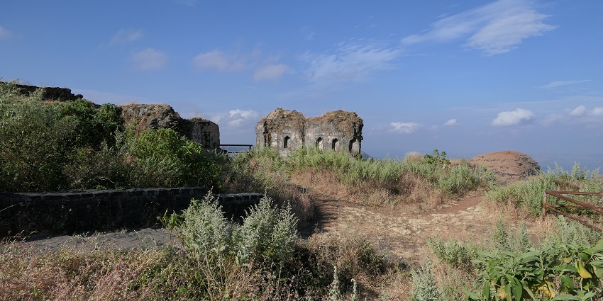 A serene landscape justifying the serene location of Hatgad Fort, Maharashtra.