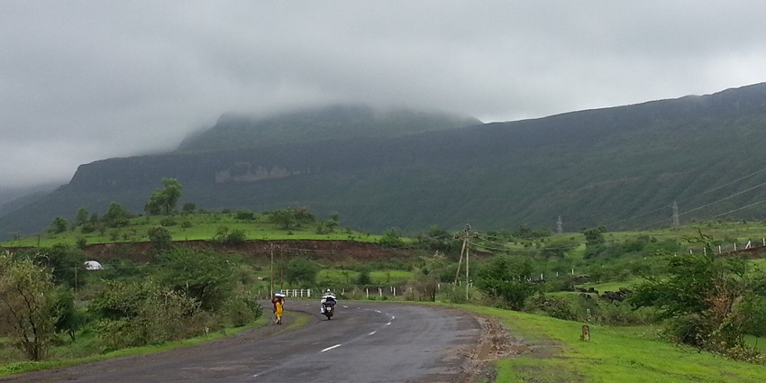 Image of the highest peak in Western Ghats of India under misty weather