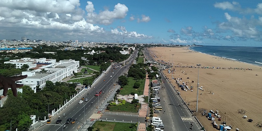 A quaint landscape justifying the serene location of Fort St. George in Chennai.