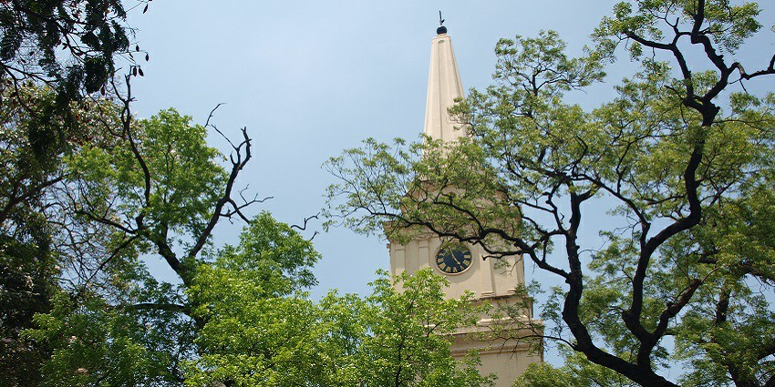 Fort St George Museum location in Chennai showcases local history near Marina Beach.