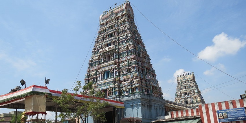 Experience serenity at Marundeeswarar Temple, located in Thiruvanmiyur, Chennai.