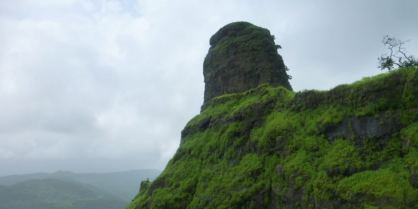 A picture of a Karnala fort showing the beautiful location of Karnala fort trekking.