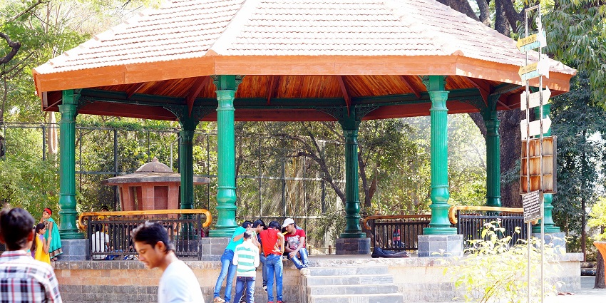 View of Byculla Zoo, showcasing the landscape and greenery surrounding the wildlife area