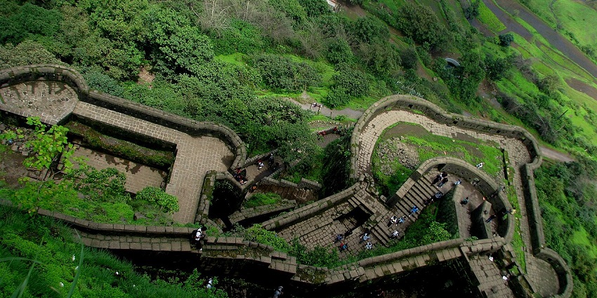 Lohagad Fort is a historic site, one of the most beautiful places to visit near Kamshet.