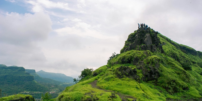 Historic Lohagad Fort with panoramic views, one of the top hill stations near Pune within 100kms.