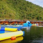 A vibrant view of Lohegaon Water Park among villages, which tends to be peaceful and calm.