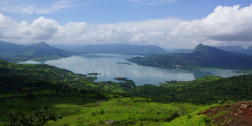 Lohagad Fort near Lonavala with scenic views and lush greenery all around
