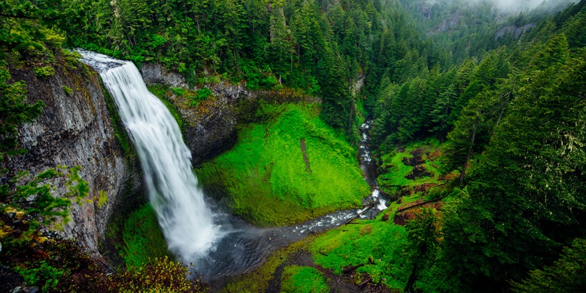 View of Lonavala Lake Waterfall surrounded by amazing greenery and a peaceful atmosphere.