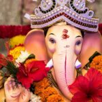 Lord Ganesha at Mayureshwar Temple, one of the top Ashtavinayak Temples in Maharashtra.