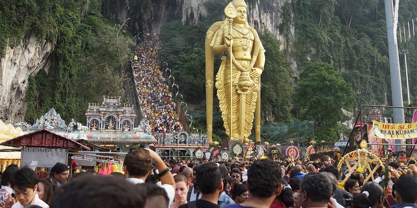 A picture of Lord Murugan Temple, one of the best places to visit in Tenkasi.