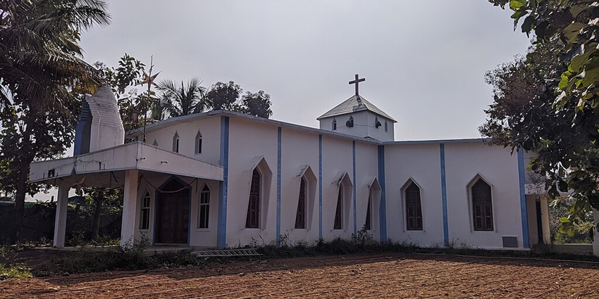 Lourdes Church near Jambukeswarar Temple is dedicated to Our Lady of Lourdes.