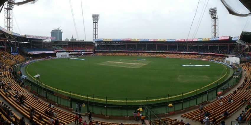 M. Chinnaswamy Stadium in Bangalore, a cricket venue hosting major matches
