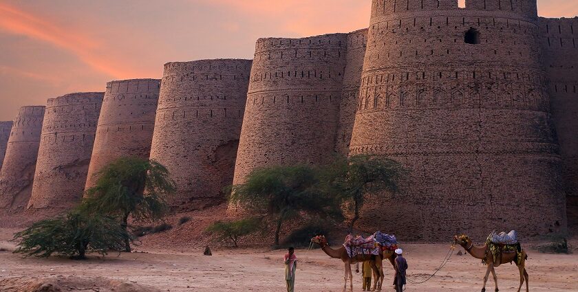 A glimpse of a famous tourist attraction in Maharashtra against a scenic backdrop.