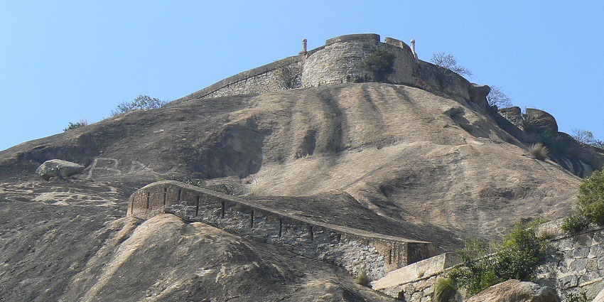 Scenic view of staircase in Madhugiri.