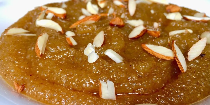 Rich, sweet halwa, a signature dessert of Madurai