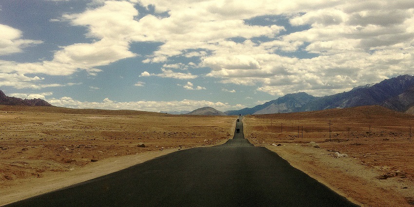 Magnetic Hill is a popular tourist spot near Likir Monastery offering picturesque views.