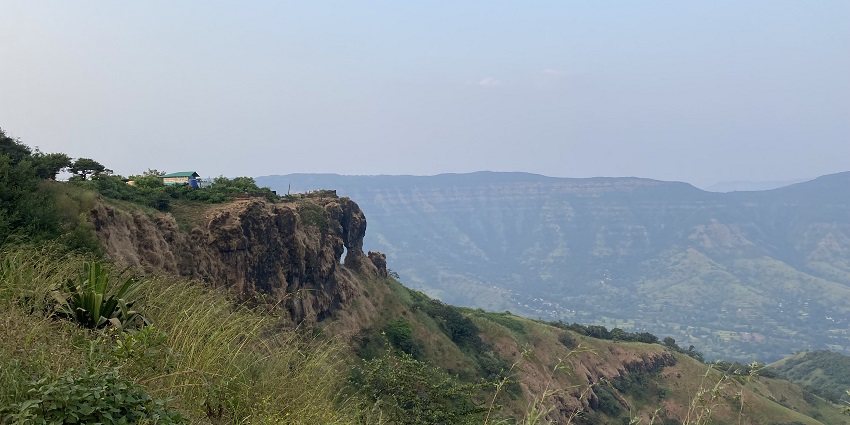 Majestic views of Mahabaleshwar, a popular hill station near Pune, beckon travelers.
