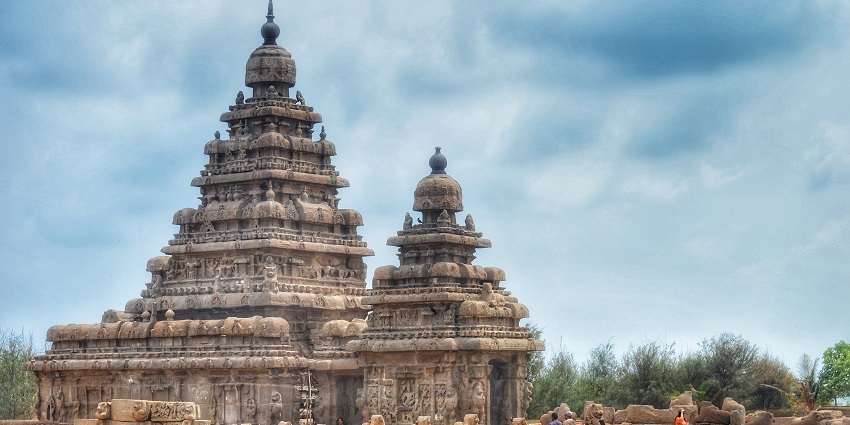 Mahabalipuram Temple featuring its iconic gopuram and ancient stone architecture.
