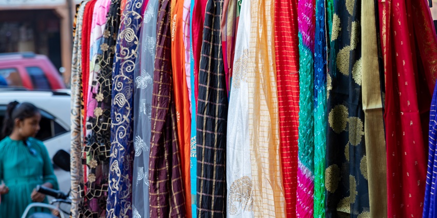 Mahadwar Road, a shopping place in Kolhapur, sells traditional footwear and items.
