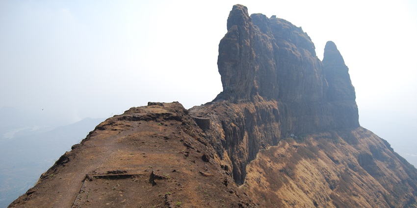 Scenic view of Malanggad from the top, near Kalyan water park in Maharashtra