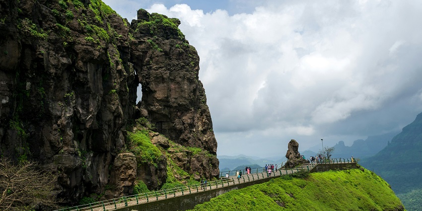 A picture of misty valleys and waterfalls of Malshej Ghat, offering a beautiful getaway.