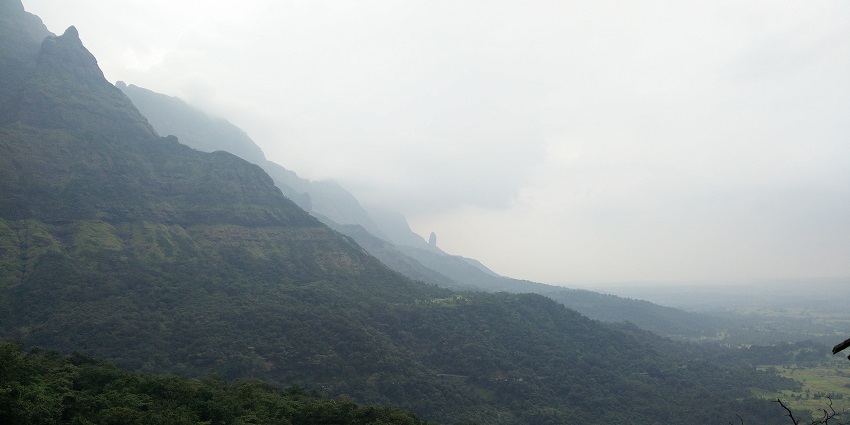 View from the top of Malshej Ghat, amongst the best places near the fort
