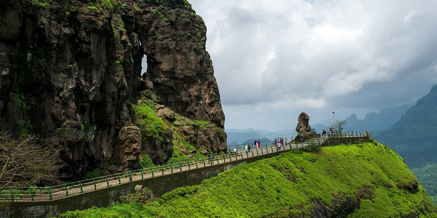 The picturesque mountain pass is known for its waterfalls and scenic magnificence.