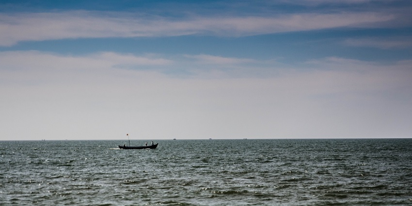 Maravanthe Beach, where highway meets sea and river, is a must-visit near Udupi.