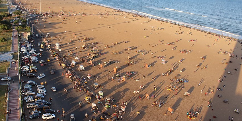 Popular beach known for its long shoreline and activities.