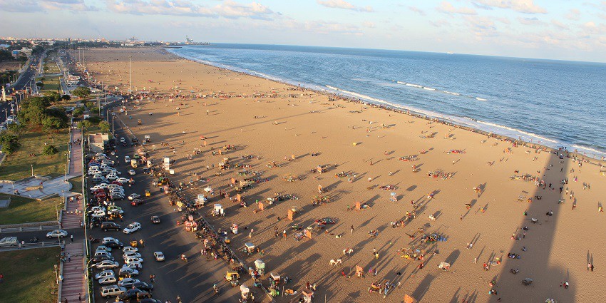 Marina Beach offers scenic views and vibrant seaside activities.