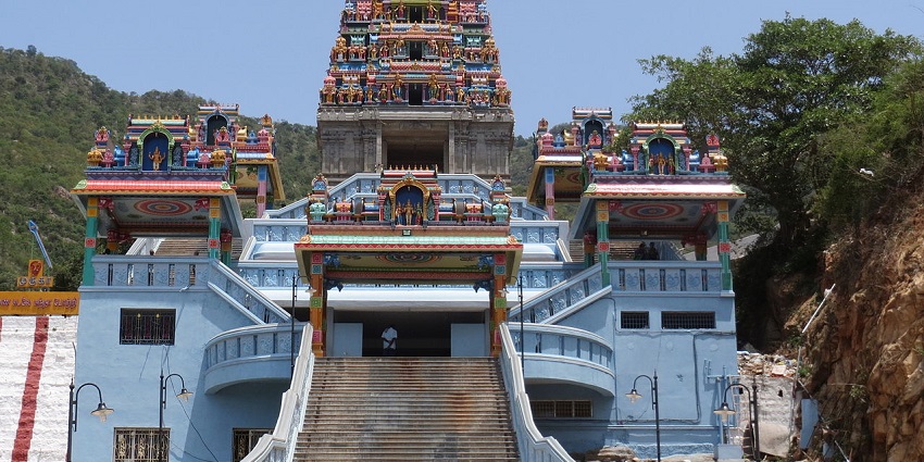 Ancient temple atop a hill, dedicated to Lord Murugan.