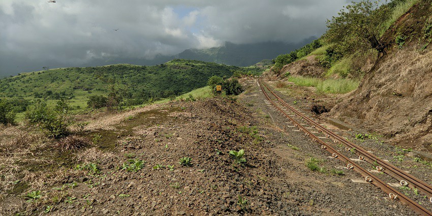 The beautiful panoramic image of the Matheran where you can see a full city view.