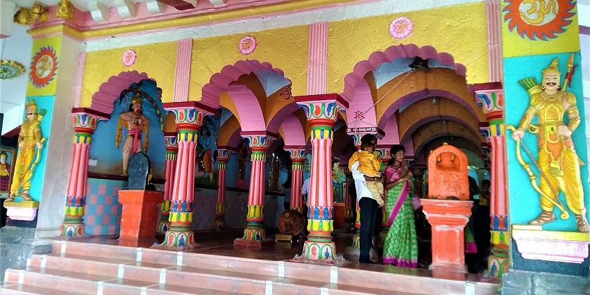 The interior of Ramdara Temple, showcasing intricate designs and spiritual ambiance.