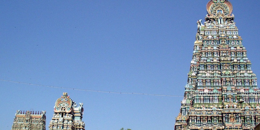 The three towers,one of the fascination of the ancient temple in Tamil Nadu.